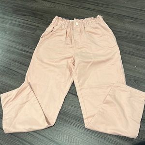 NWT Girls H&M peach colored pants size 7-8Y